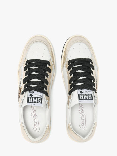 Sneakers In Leather Semerdjian White women DANYC838 other view 3