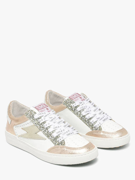 Sneakers In Leather Semerdjian White women NOUBE462 other view 1