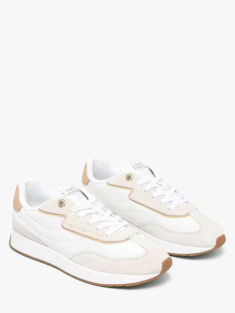 Sneakers In Leather Tommy hilfiger White women 94100F6 other view 1