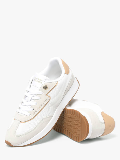 Sneakers In Leather Tommy hilfiger White women 94100F6 other view 2