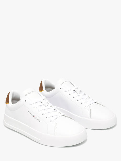 Sneakers In Leather Tommy hilfiger White men 536702R other view 1