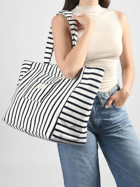 Shoulder Bag Beach Cotton Marco Blue beach S1285 other view 1