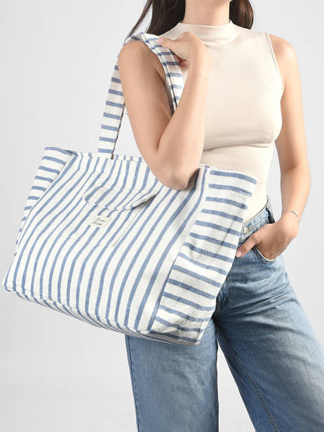 Shoulder Bag Beach Cotton Marco Blue beach S1285 other view 1