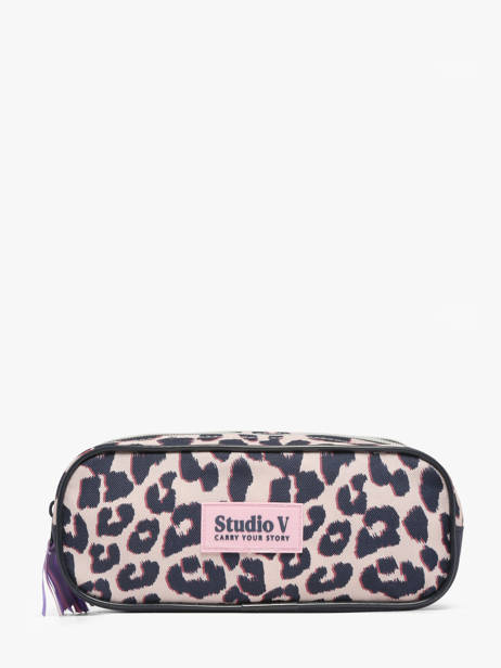 Trousse 2 Compartiments Milky kiss Beige leopard luxe 1363