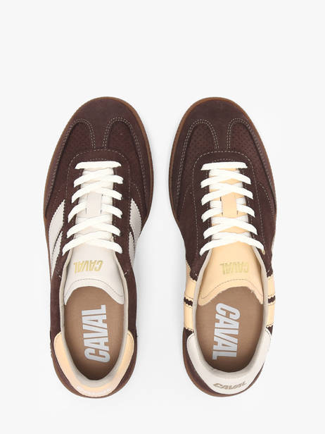 Sneakers En Cuir Caval Marron women BAPULS1P vue secondaire 3