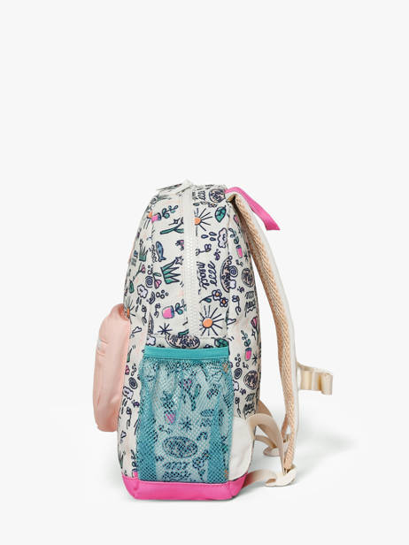 Backpack Hello hossy White cool kids PO25 other view 2