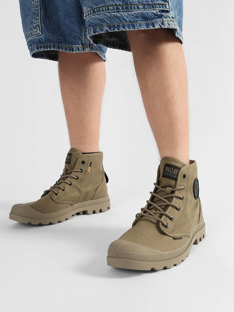 Bottines Palladium Vert men 77356308 vue secondaire 1