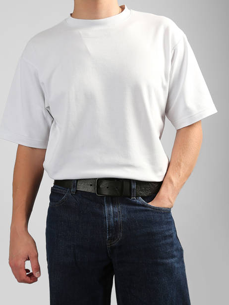 Ceinture Homme Lingo Cuir Von dutch Noir belt LINGO vue secondaire 1