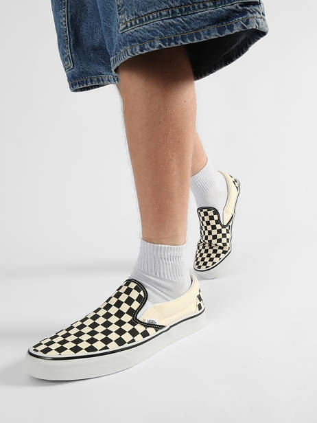 Sneakers Classic Slip-on Vans Noir boy EYEBWW1 vue secondaire 1