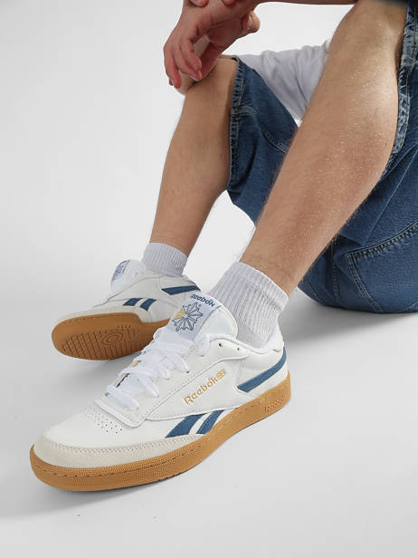 Sneakers In Leather Reebok White men 244950 other view 1