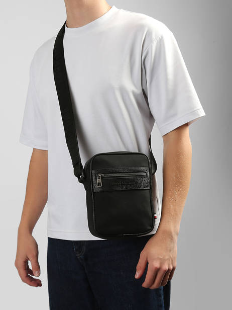 Sac Bandoulière Tommy hilfiger Noir th repreve AM14448 vue secondaire 1