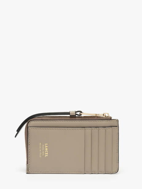Leather Origami Card Holder Lancel Gray origami A13422 other view 2