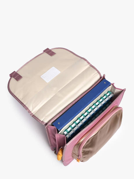 2-compartment Satchel Stones and bones Pink girls G other view 3