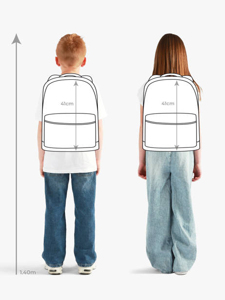 2-compartment Backpack Stones and bones Blue boys B other view 1