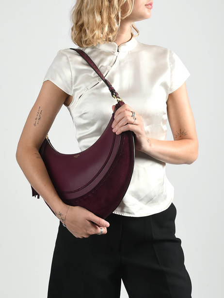 Sac Porté épaule Hoboheme Lancel Violet hoboheme A14219 vue secondaire 1