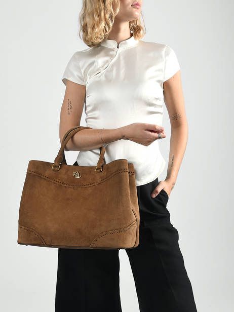 Satchel Dryden Leather Lauren ralph lauren Brown dryden 31P15645 other view 1