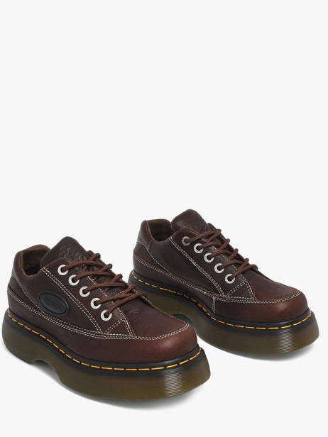 Platform Sneakers In Leather Dr martens Brown accessoires 41129200 other view 1