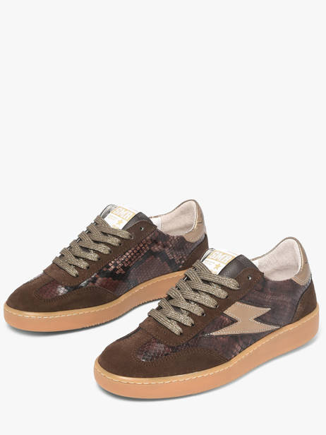 Sneakers In Leather Semerdjian Green accessoires LEEE445 other view 1