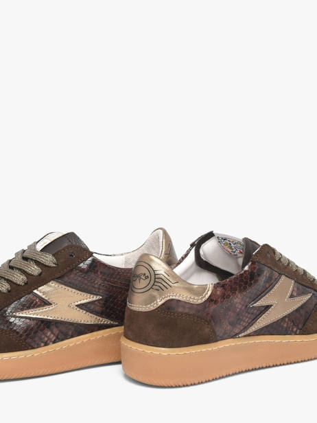 Sneakers In Leather Semerdjian Green accessoires LEEE445 other view 2