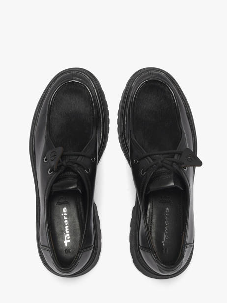 Chaussures Derbies En Cuir Tamaris Noir women 47 vue secondaire 3
