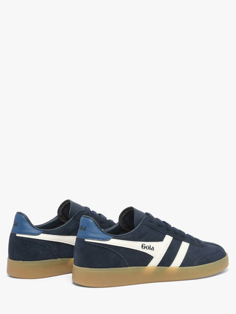 Sneakers In Leather Gola Blue men CMB735ET other view 2