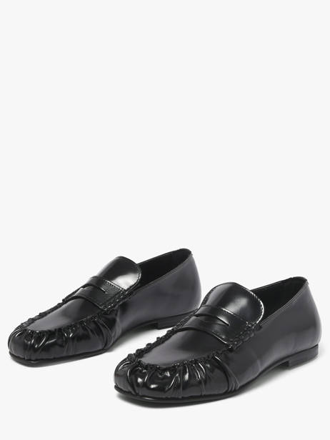 Moccasins Aven In Leather Alohas Black women 10113501 other view 1