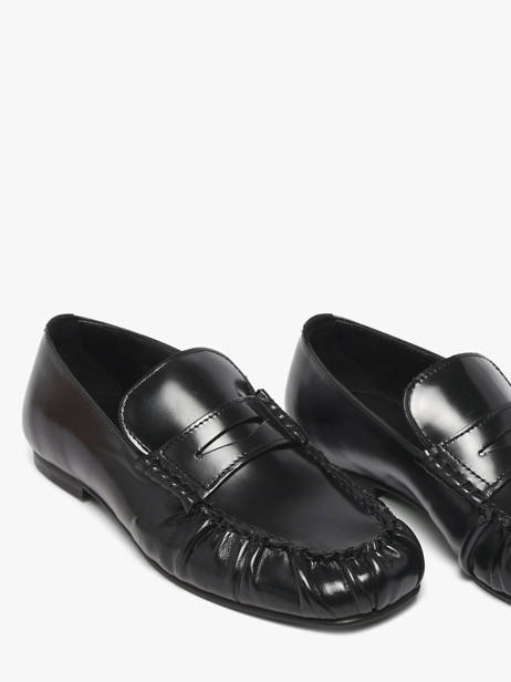 Moccasins Aven In Leather Alohas Black women 10113501 other view 2