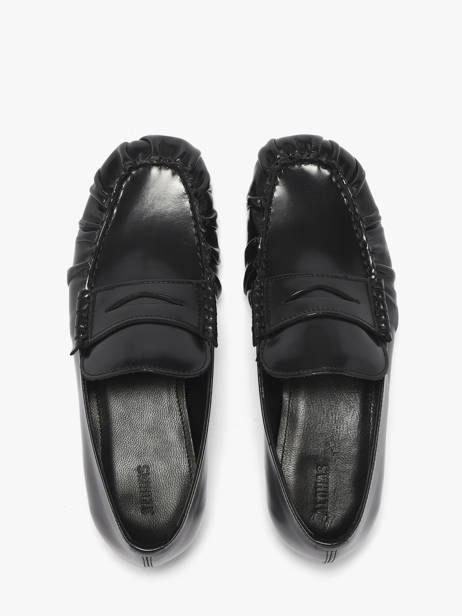 Moccasins Aven In Leather Alohas Black women 10113501 other view 3