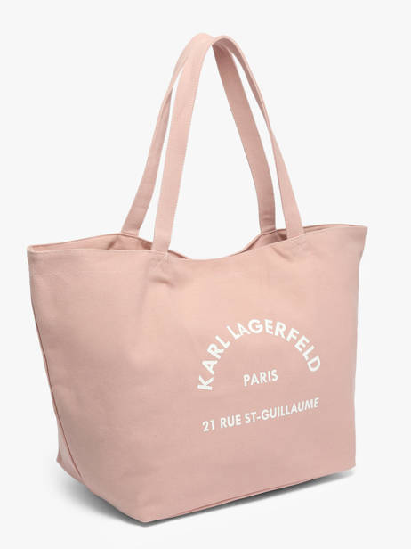 Sac Shopping Rsg Coton Karl lagerfeld Rose rsg A1W50006 vue secondaire 2