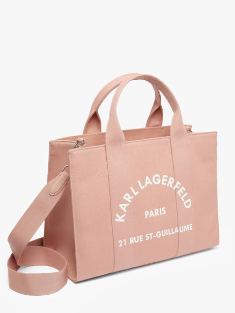 Sac Porté Main Rsg Coton Karl lagerfeld Rose rsg A1W50010 vue secondaire 2