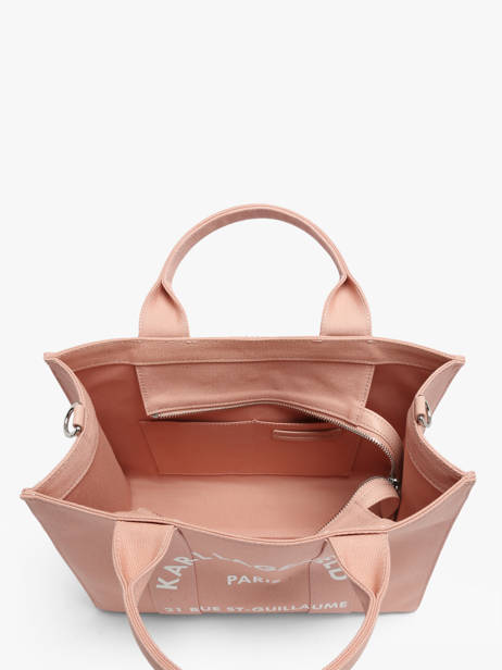 Sac Porté Main Rsg Coton Karl lagerfeld Rose rsg A1W50010 vue secondaire 3