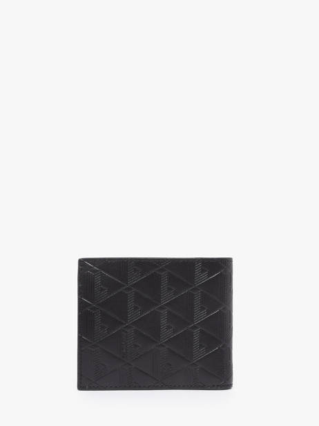 Portefeuille Cuir Lacoste Noir monogramme NH4400MR vue secondaire 2