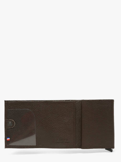 Porte-cartes Cuir Etrier Marron madras EMAD5020 vue secondaire 3