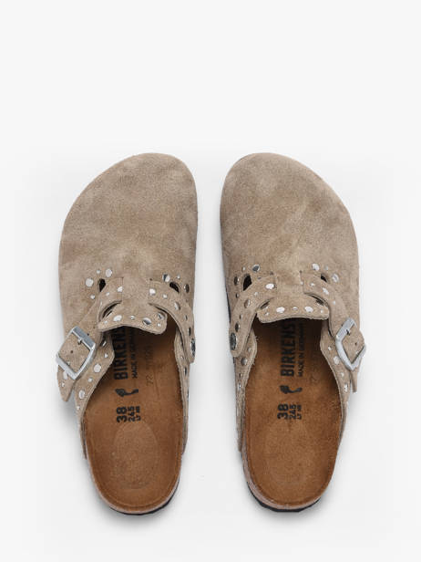Mules Boston Rivet En Cuir Birkenstock Marron women 1030418 vue secondaire 4