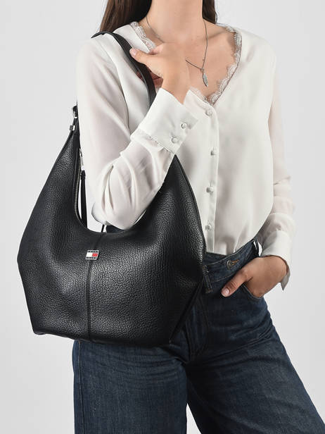 Sac Porté épaule Tjw Slouchy Tommy hilfiger Noir tjw slouchy AW18776 vue secondaire 1