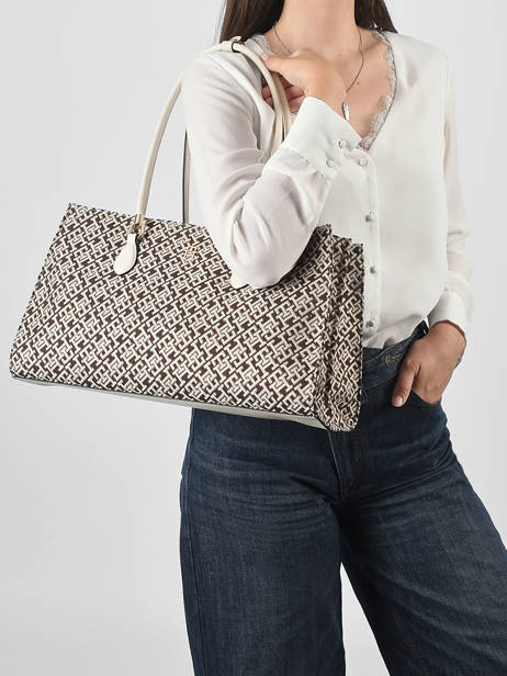 Sac Porté épaule Th Grace Polyester Recyclé Tommy hilfiger Marron th grace AW18754 vue secondaire 1