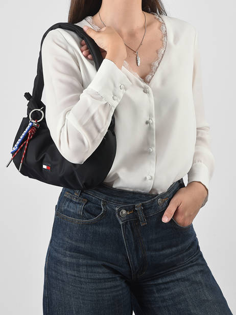 Sac Porté épaule Tjw Icon Polyester Recyclé Tommy hilfiger Noir tjw icon AW18780 vue secondaire 1