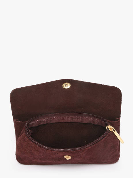 Coin Purse Velvet Leather Milano Red velvet VE23113O other view 1