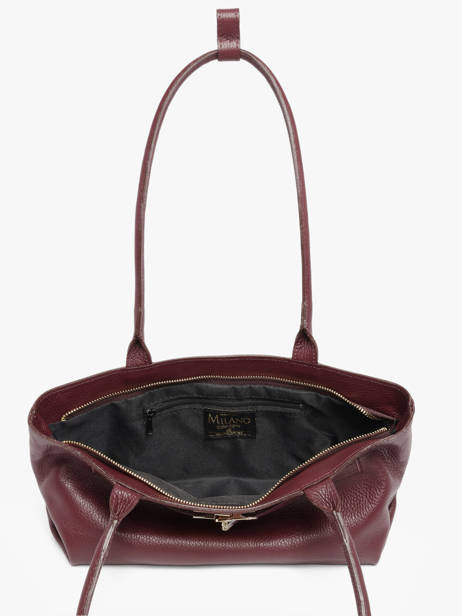 Sac Porté épaule Caviar Milano Rouge caviar CA26067 vue secondaire 2