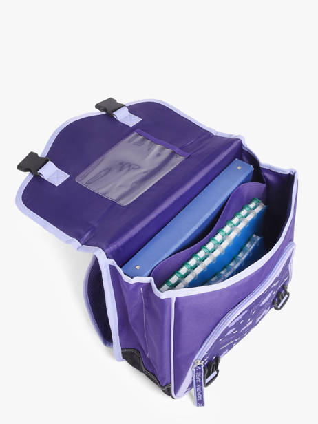 Cartable 2 Compartiments K-pop demon hunters Violet huntrix 26AJ203A vue secondaire 3