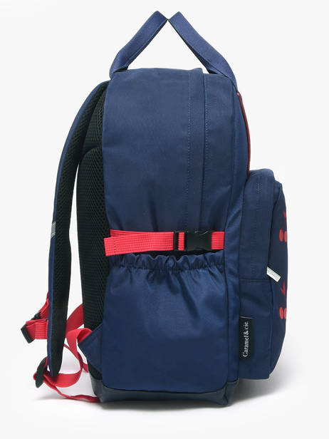 Sac à Dos 1 Compartiment Caramel et cie Bleu boheme FI vue secondaire 2