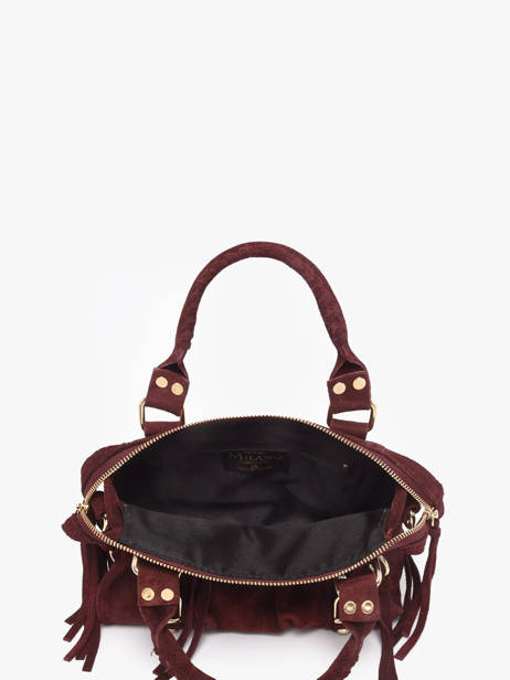 Sac Bandoulière Velvet Cuir Milano Rouge velvet VE24093O vue secondaire 2