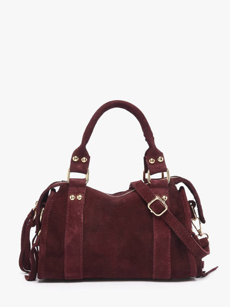 Sac Bandoulière Velvet Cuir Milano Rouge velvet VE24093O vue secondaire 3
