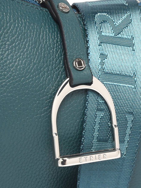 Medium Leather Altesse Shoulder Bag Etrier Blue altesse EALT017M other view 4