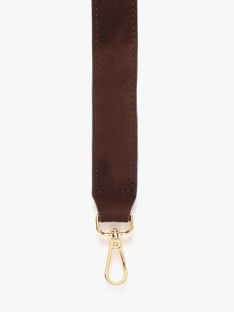 Bandoulière De Sac Etrier Marron altesse suede EASU070M vue secondaire 1