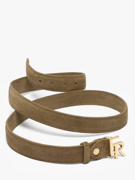 Ceinture Etrier Marron equestre croco EEQC414C vue secondaire 3
