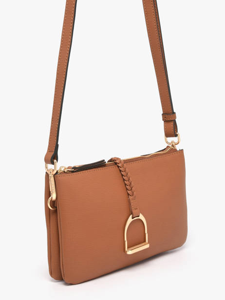 Sac Bandoulière Torsade Cuir Etrier Marron torsade ETOS0142 vue secondaire 2