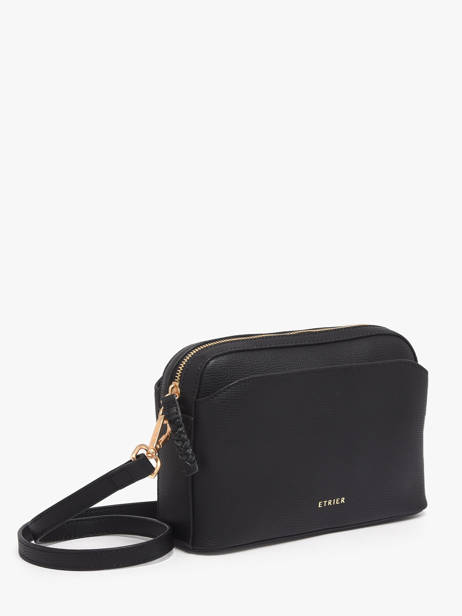 Sac Bandoulière Torsade Cuir Etrier Noir torsade ETOS227S vue secondaire 2