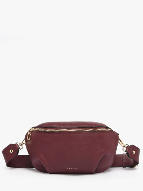 Medium Leather Tradition Belt Bag Etrier Violet tradition ETRA022M