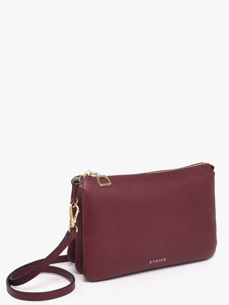 Sac Bandoulière Tradition Cuir Etrier Violet tradition ETRA0143 vue secondaire 2